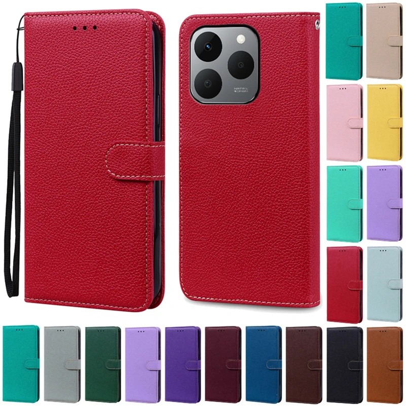 Luxurious Leather Flip Wallet Case - Protective Book Cover and Shell