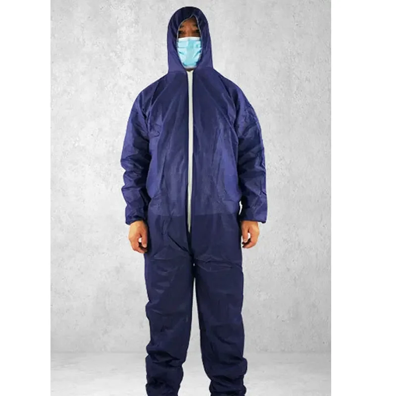 Disposable Non-woven Fabric Protective Breathable Dustproof AntiFouling Work Coverall Suit