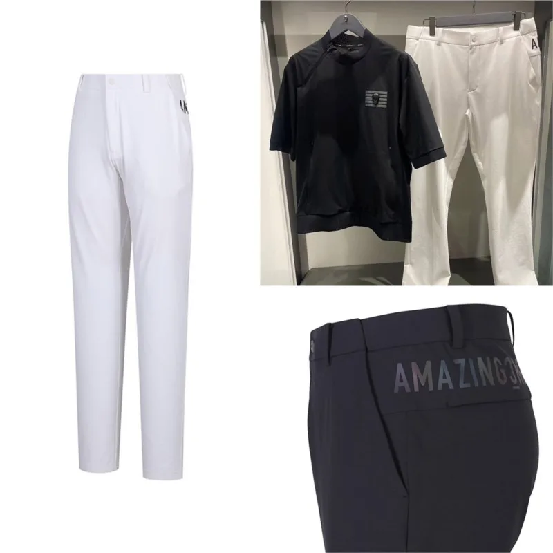 

Mens Golf Pants Slim Fit Running Travel Work Dress Chino Pants for Men