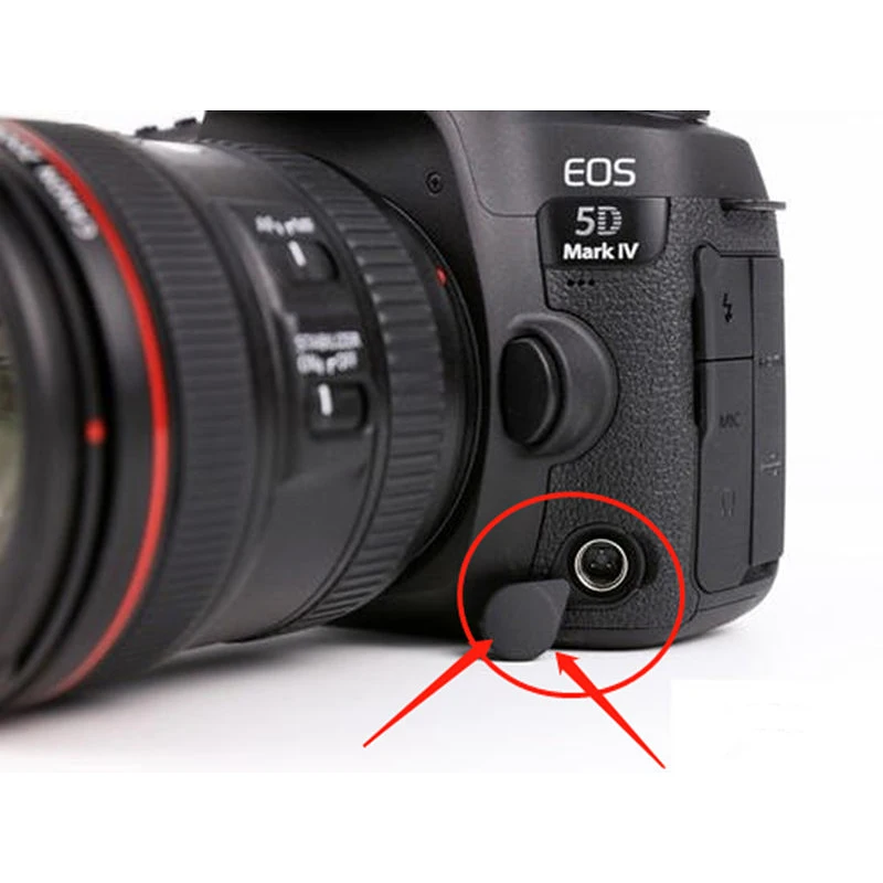 NEW for Canon 5D4 mic rubber cable plug skin cover rubber 5D Mark IV front shell shutter cable interface skin plug