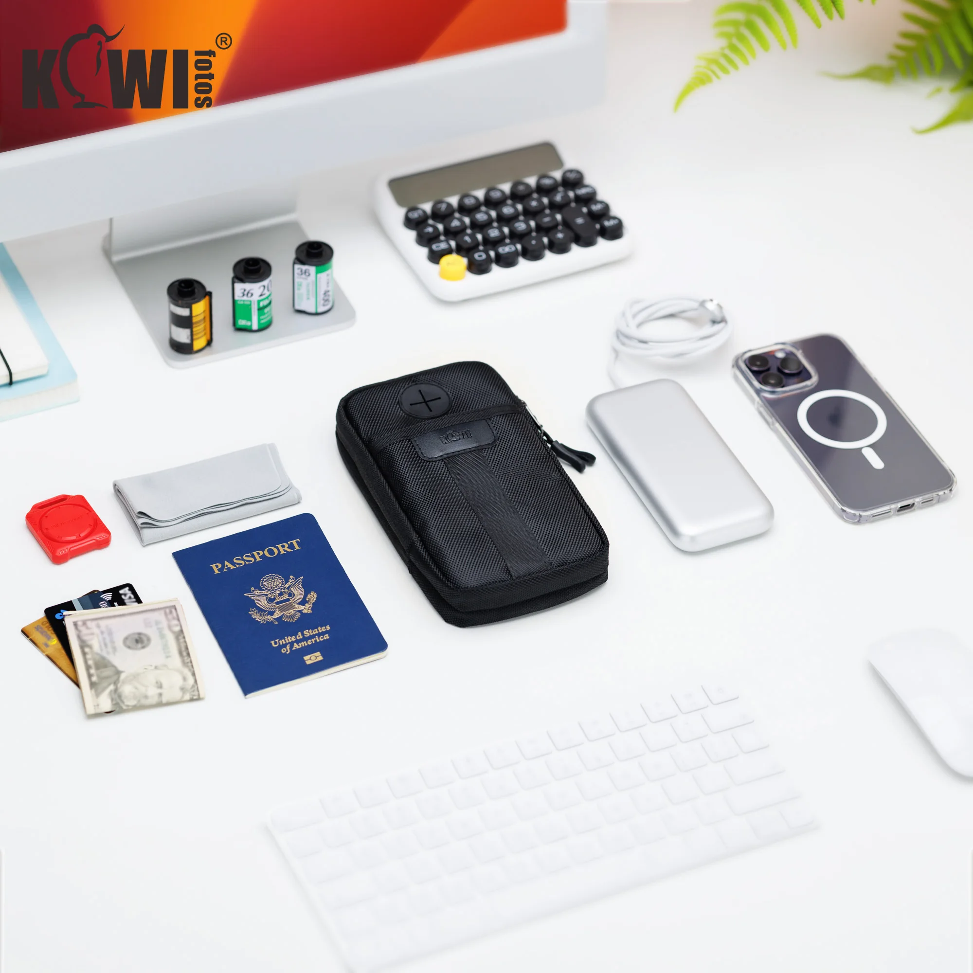 Batterietasche für Apple Vision Pro, kleine Umhängetasche für iPhone 17, 16, 15, 14 Pro Max, Hülle, Halter, Reise-Handytasche, Geldbörse – Detail 17