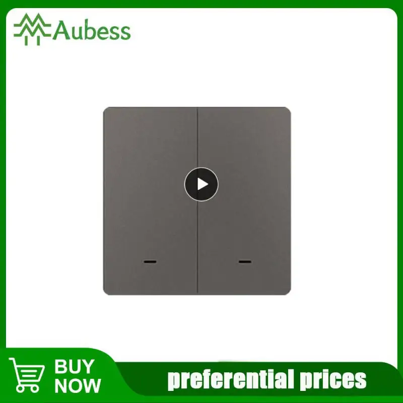 

Смарт-переключатель Tuya, 1 шт., без нейтрального провода, без конденсатора, работает с приложением Smart Life 1/2/3, работает с Alexa Home