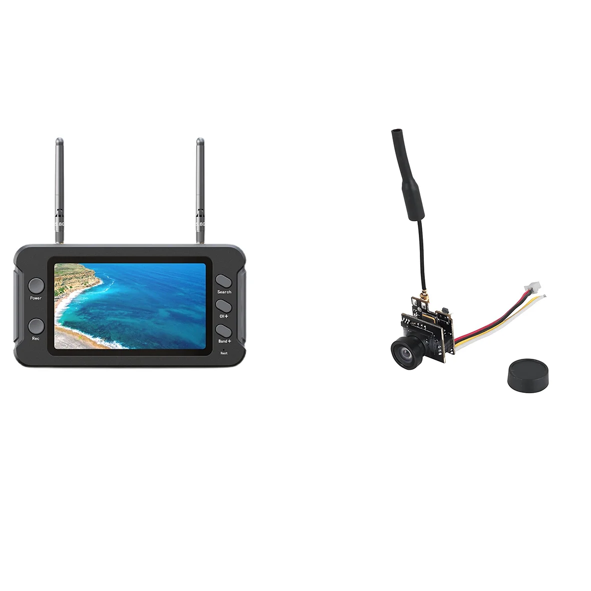 รูปสินค้า จอภาพโดรน FPV 4.3 นิ้ว LCD 16:9 บันทึกวิดีโอได้