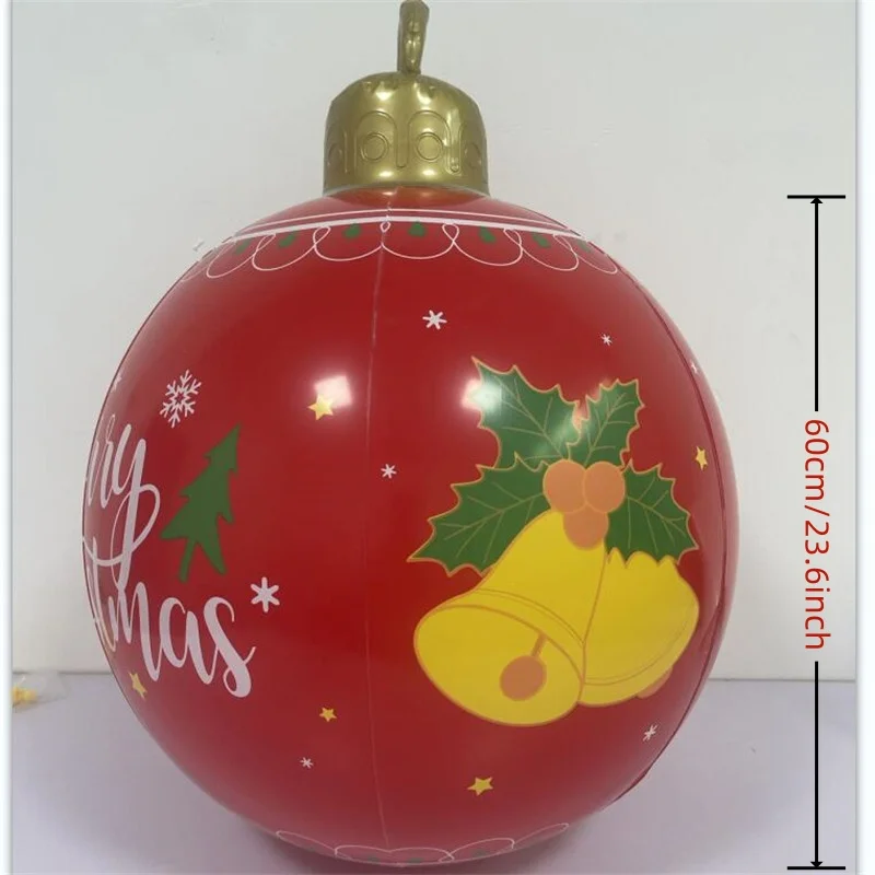 PVC Inflatable Christmas Decoration Ball Thickened Garden Balloon Atmosphere Party Decoration Ball Christmas Decoration Ball
