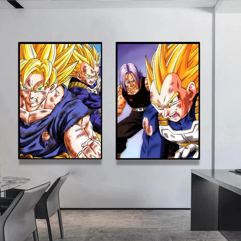 リビングルームのドラゴンボールのポスター,悟空の吊り下げ装飾