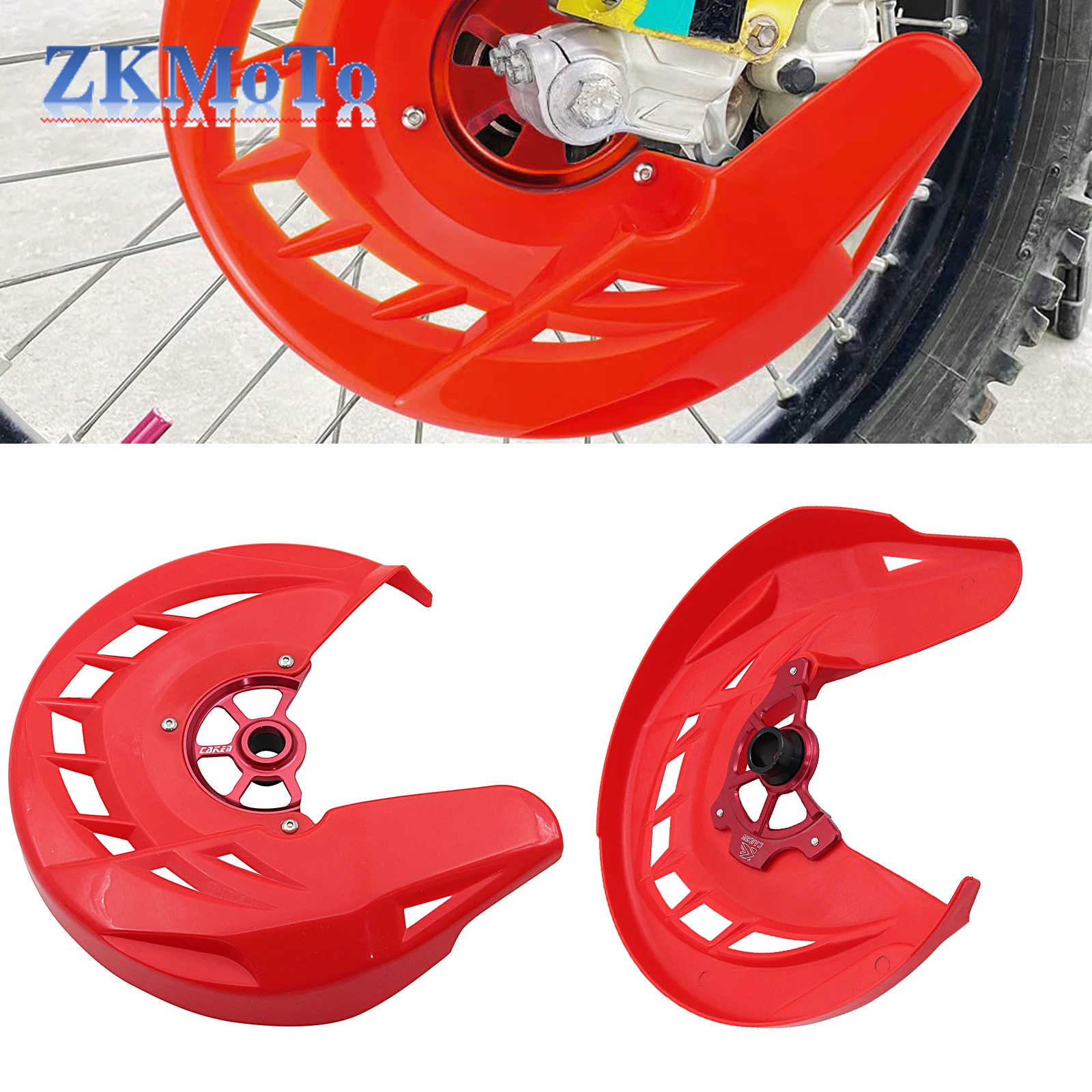 Dirtbike Red XBrake Motocross Front Brake Disc Rotor Guard Cover