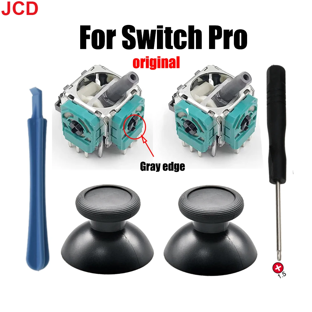 Jcd 6 In 1 Per Switch Pro Controller 3D Analog Stick 3 Pin Sensore Modulo Potenziometro Con Thumbsticks Caps Parti Di Riparazione
