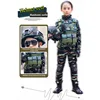 Tactical Military Uniform for Children's Day Camouflag Disguise Adult Halloween Costume for Kid Girl Scout Boy Soldier Army Suit 6