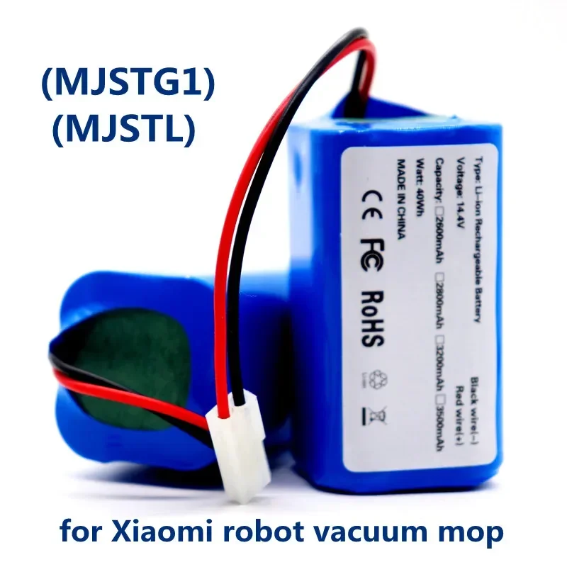 Batteria Ricaricabile 14.8V 2600Mah 18650 Per Xiaomi Mi Robot Vacuum-Mop Essential (Mjstg1) Robot Vacuum 14.4V Xiaomi G1 Batteria