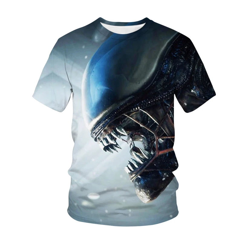 New Alien T-Shirts Game Movie 3D Print Summer T Shirt Fashion Funny Kids Casual Boys Girls Unisex Crew Neck Hip Hop Tshirt Tops 3