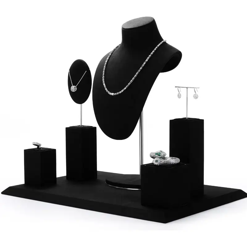 Unique Jewelry Displays in Black and White