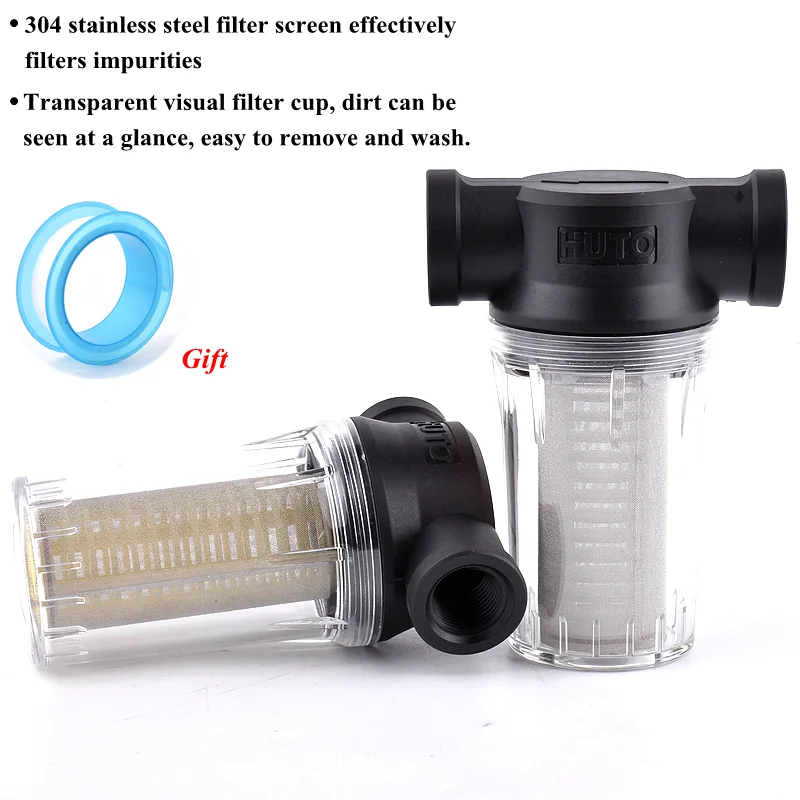 Garden Watering Filter 1/2'' 3/4'' 1'' Pond 80/250 Mesh Strainer Agricultural Irrigation Water Pipe Filter Water Pump Filter