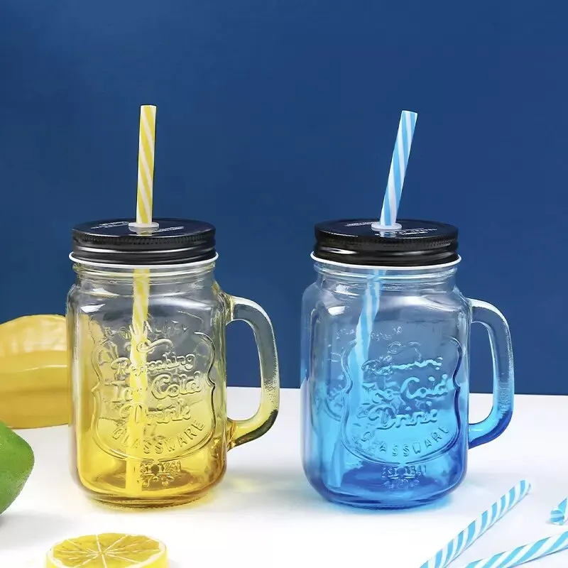 Mason Jar Mugs with Handles