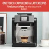 ES317 Fully Automatic Espresso Machine，Milk Frother,Built-in Grinder  Intuitive Touch Display 7 Coffee Varieties for Ho 2