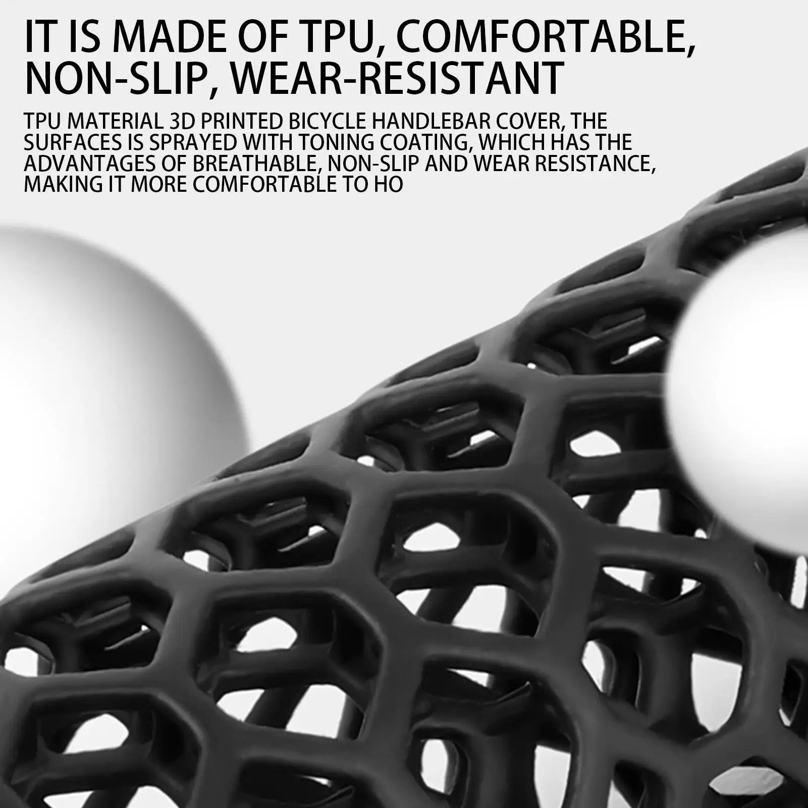 Handlebar Grips 2-Piece Road Bike Hand Grips Replacement Comfortable Replacement Cover Cycling Gear For Biking Riding Touring