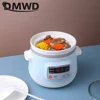 DMWD Household Electric Slow Cooker 1L Stew Pot Porridge Soup Pot Casserole Ceramic Liner 24H Appointment 6 Function 220V 5