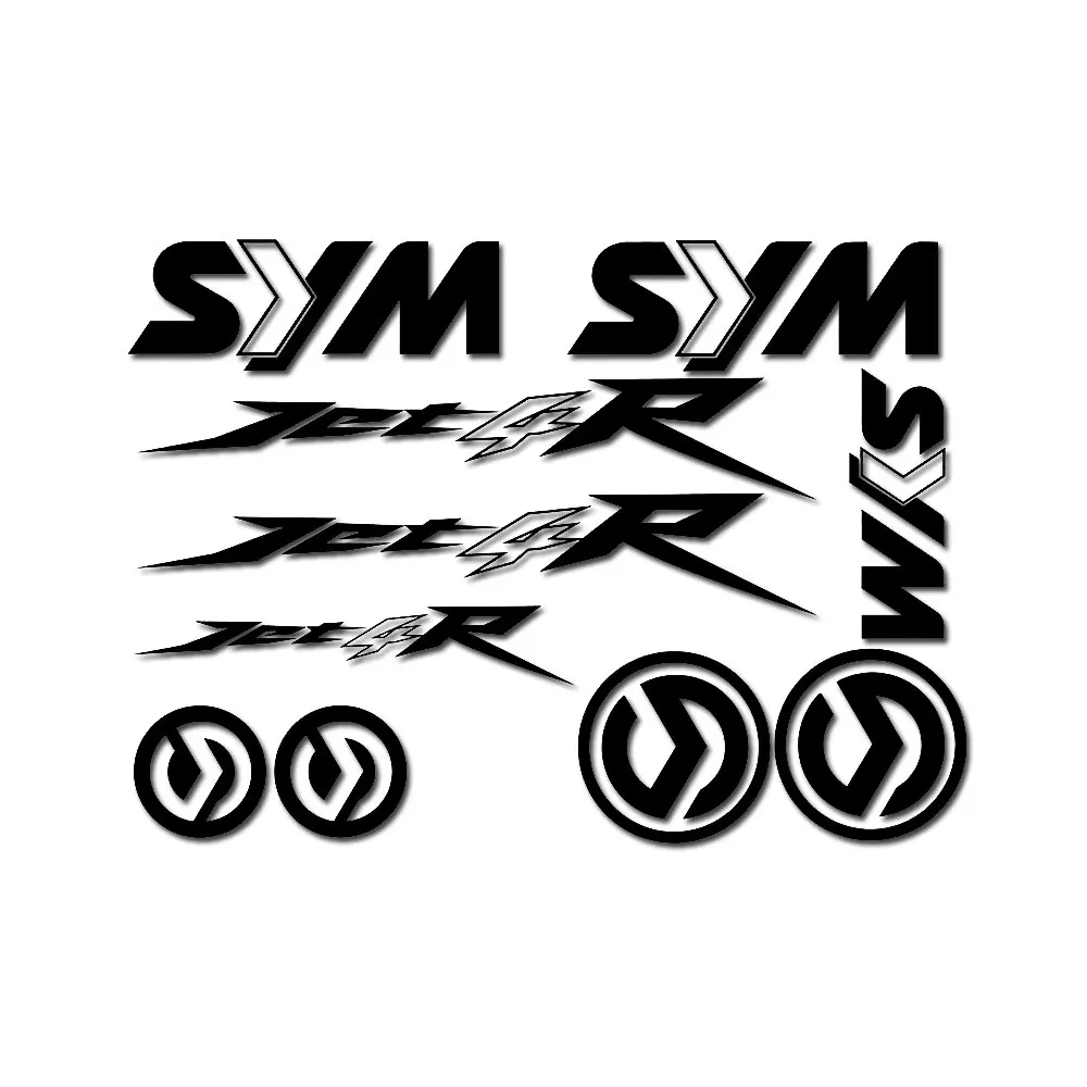 For Sym Jet R Decals/Stickers, Available in all Colours Jet4R
