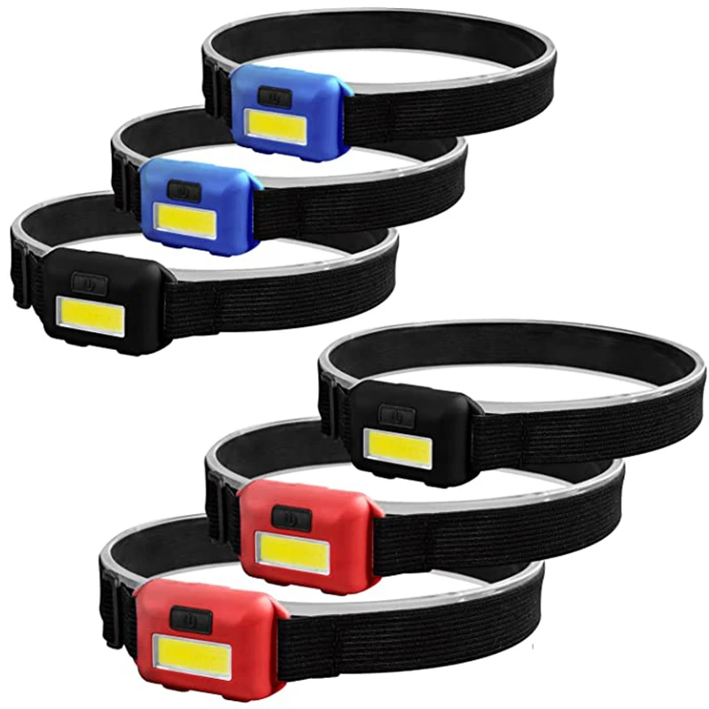  C9 Camping Led Mini Headlights Portable Cob Headlamps Waterproof Head Front Light With 3 Switch Modes Led Lights Christmas Decor 