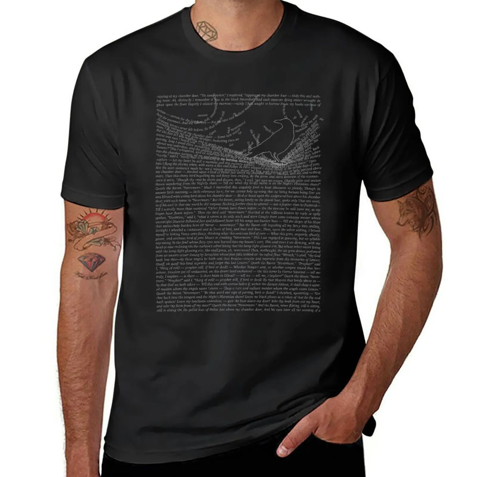 

New The Raven by Edgar Allan Poe T-Shirt funny t shirts boys t shirts tees mens graphic t-shirts big and tall