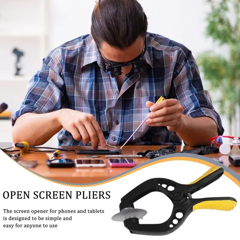 Cell Phone Screen Separator Adjustable Phone Screen Opener Suction Cup Clamp Ergonomic Repair Tools Mobile Tapper
