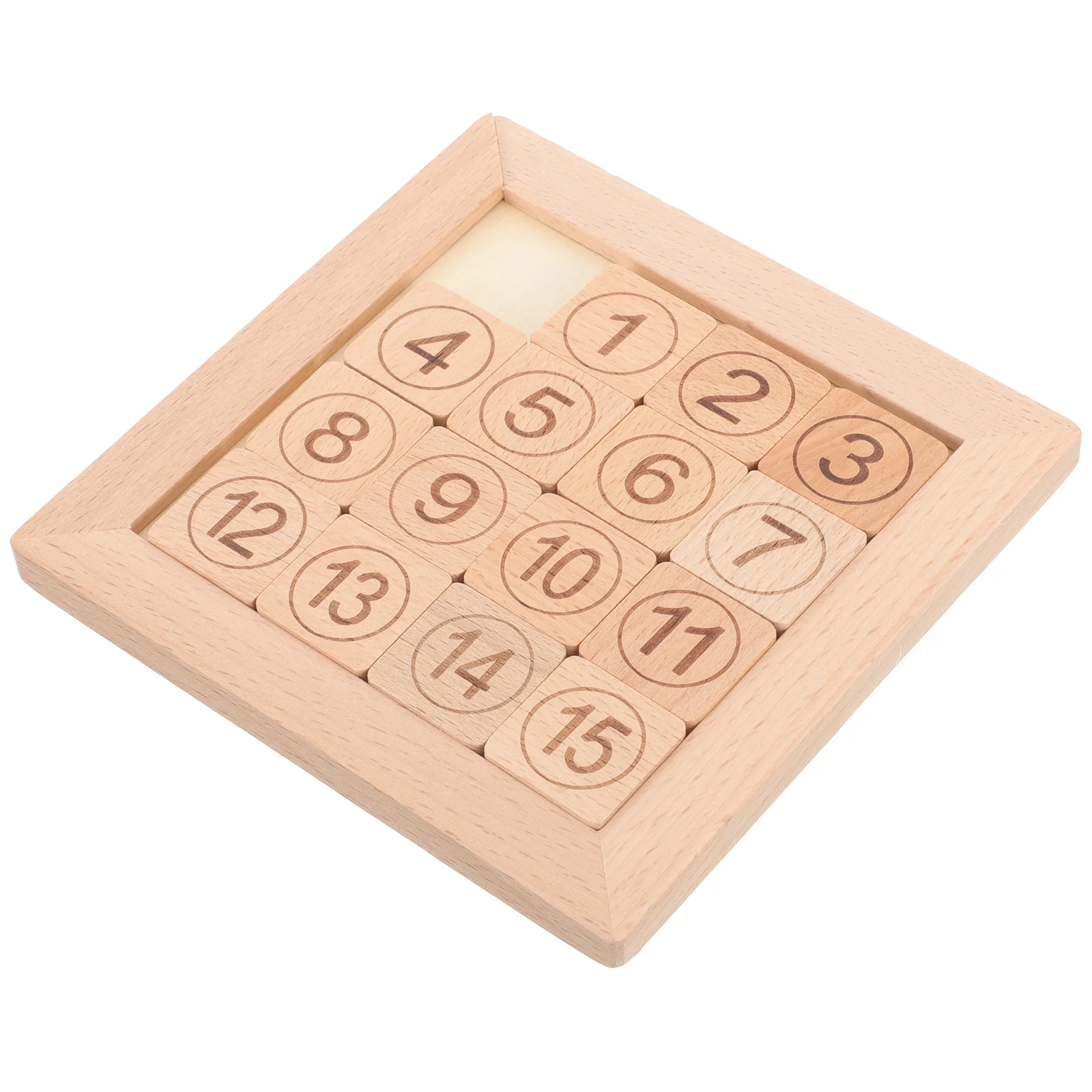 

Slide for Kids Digital Huarong Road Wooden Math Toy Toddler Jigsaw Puzzle Early Educational Plaything Child