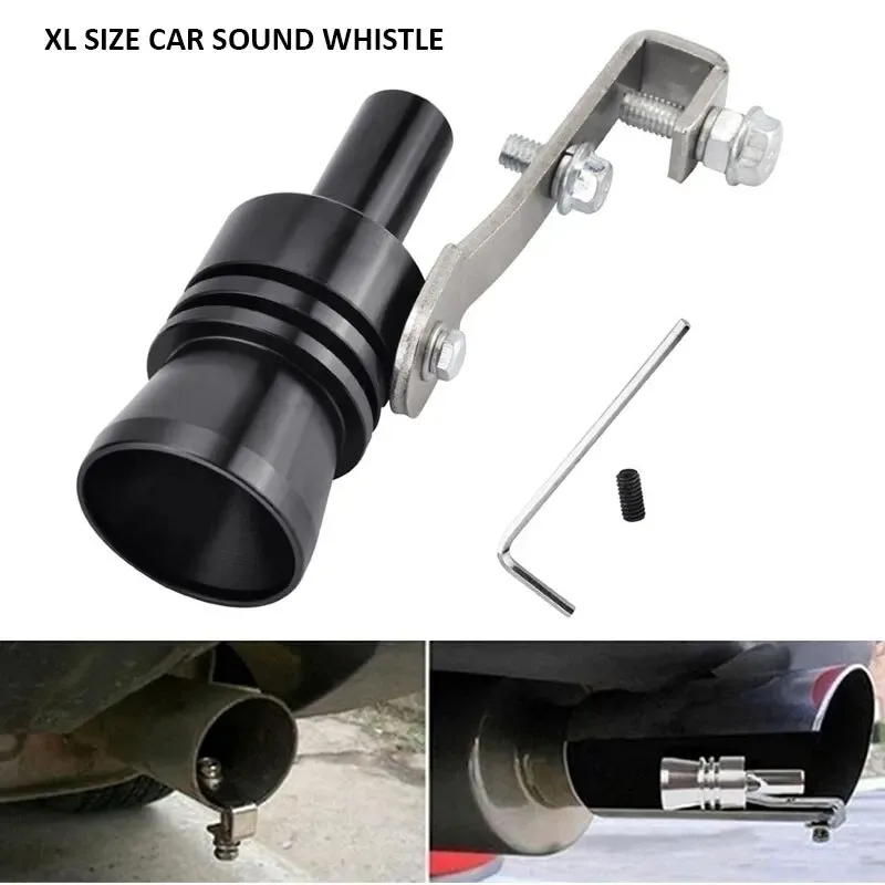 Turbo Sound Whistle automobile turbine whistle For Vehicle Refit Device Exhaust Pipe Car Turbmuffler Universal Sound Simulator Car XL Size