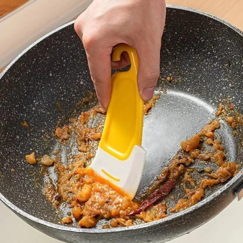 Soft Silicone Scraper Kitchen Bathroom Cleaning Tools Dishes Cleaner Squeegee Household Oil Shovel silicone kitchen utensils kitchen utensils