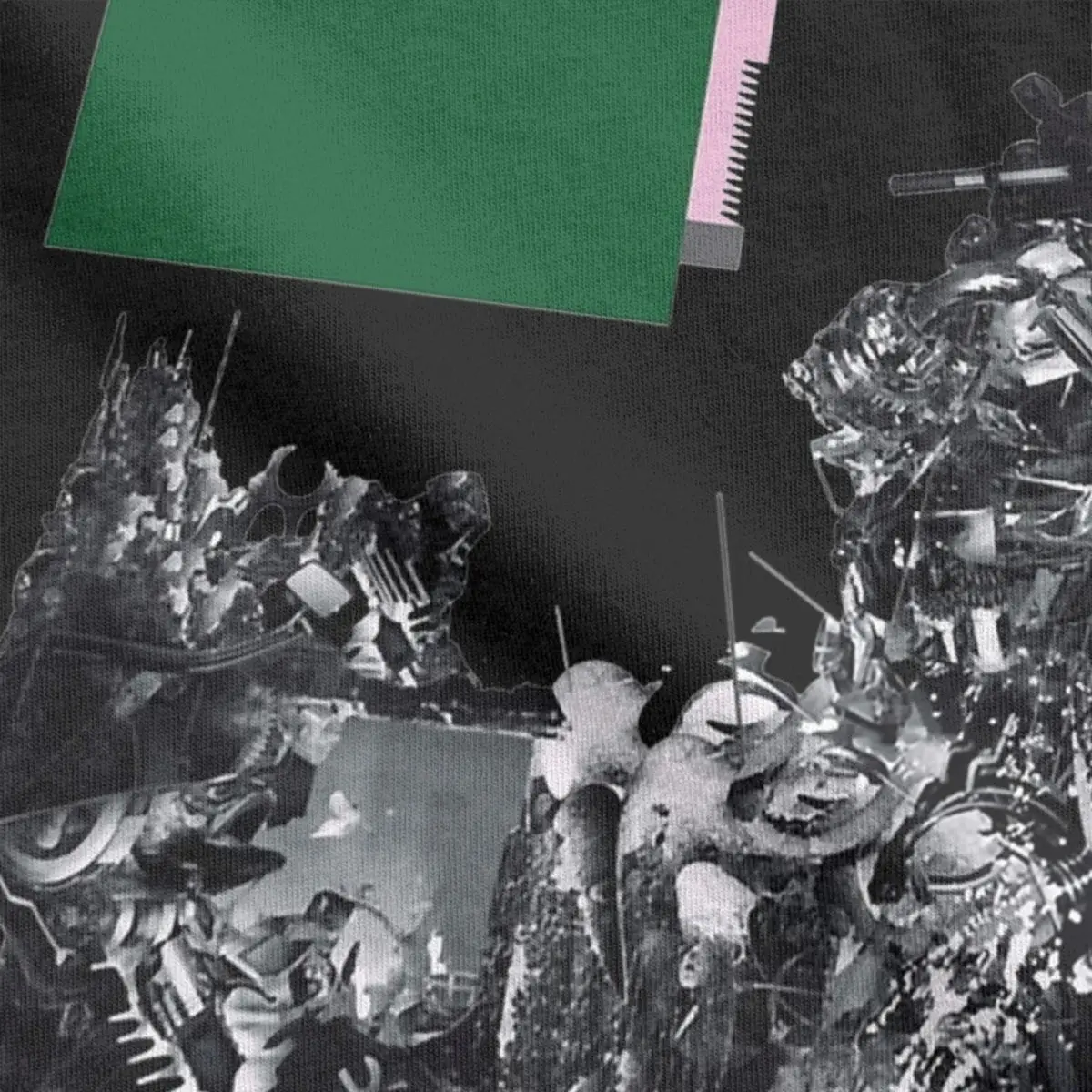 Black Midi T-Shirt for Men Humorous Cotton Tee Shirt Crew Neck