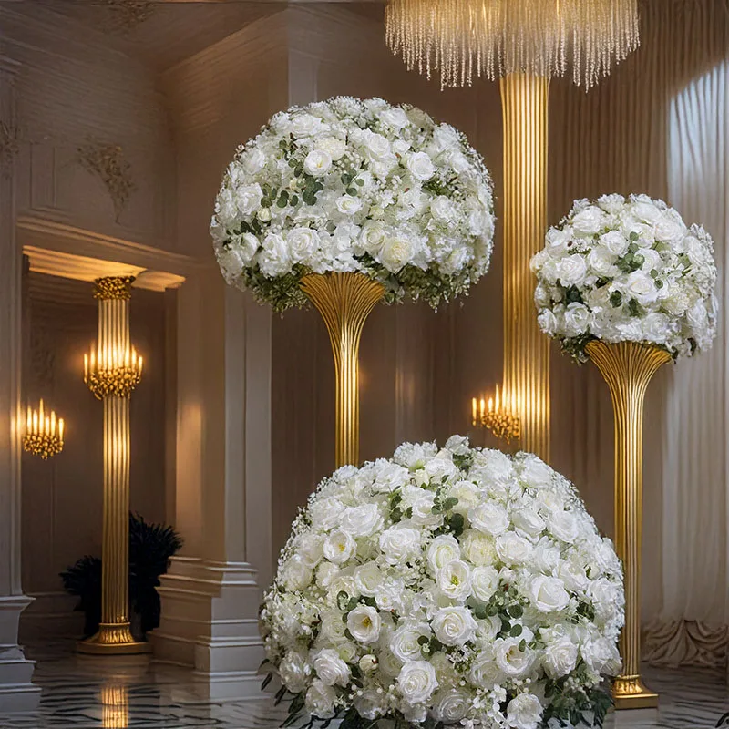 80cm Embroidered Rose Ball Decor 1
