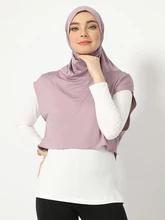  Islamic Sport Modal Hijab Muslim Abaya Hijabs For Woman Abayas Women Jersey  Scarf Turbans Silk Turban Instant Head Wrap Shawl 