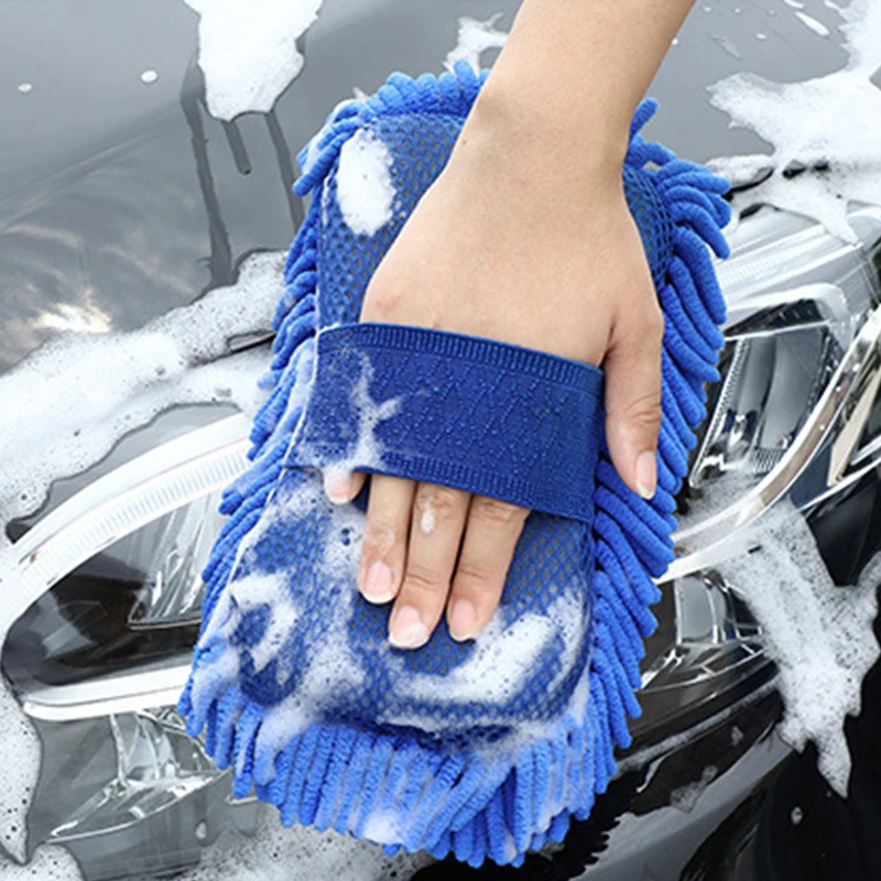 Auto Cleaning Sponge Brush Car Wheel Tire Wash Wipe Water Suction Wax Polishing Tyre Tools