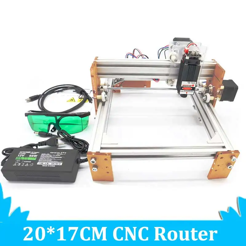 

CNC DIY Laser Engraver Machine 15W Big Power Laser 20*17cm Working Area Wood Router Mini Laser Machine