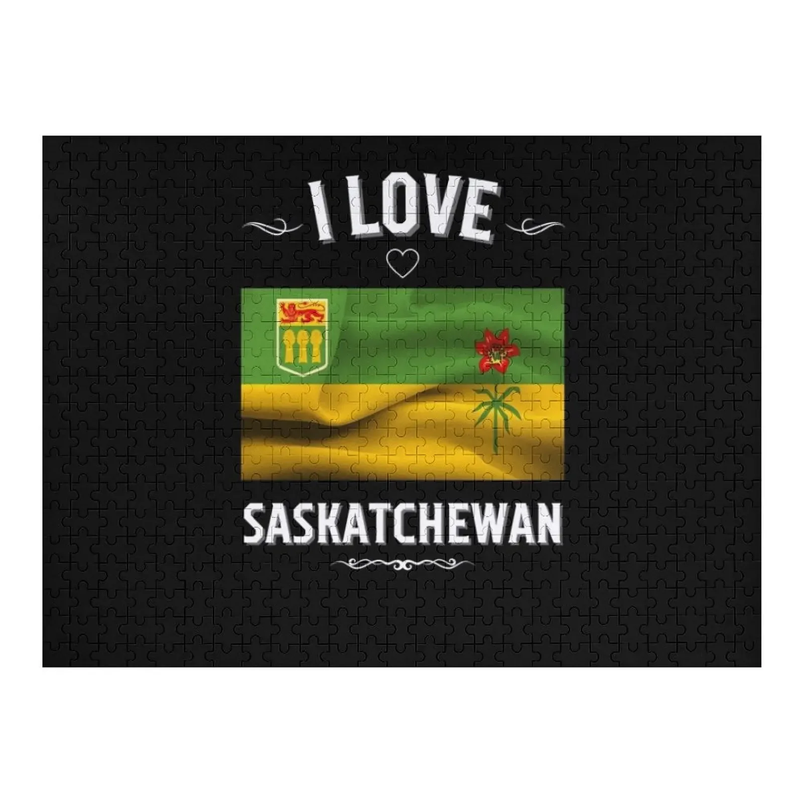 

I Love Saskatchewan Jigsaw Puzzle Scale Motors Personalized Gift Personalized Wooden Name Puzzle