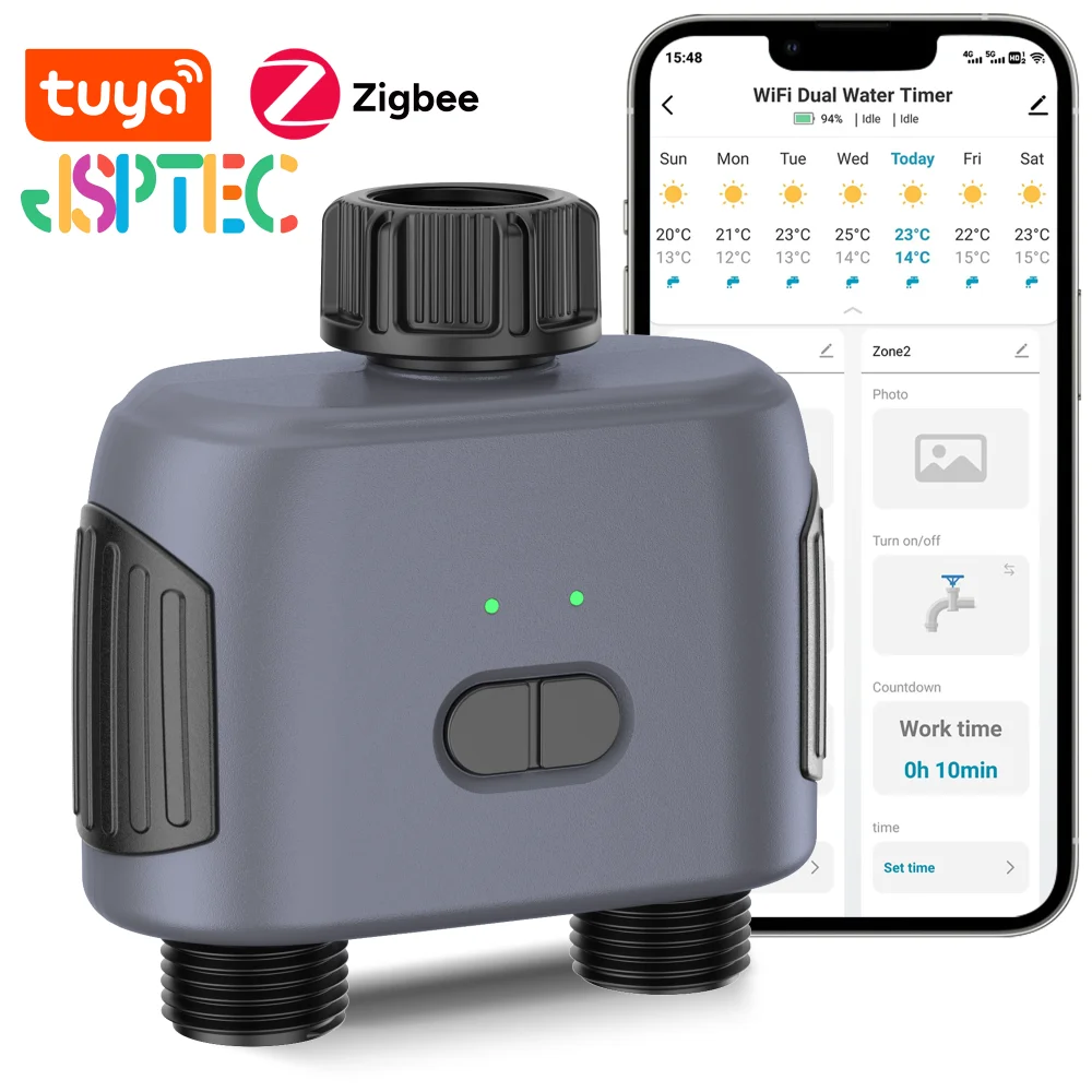 Tuya Smart Zigbee Watering Timer Sprinkler Drip Irrigation System Irrigation Watering System Sprinkler Timer Garden