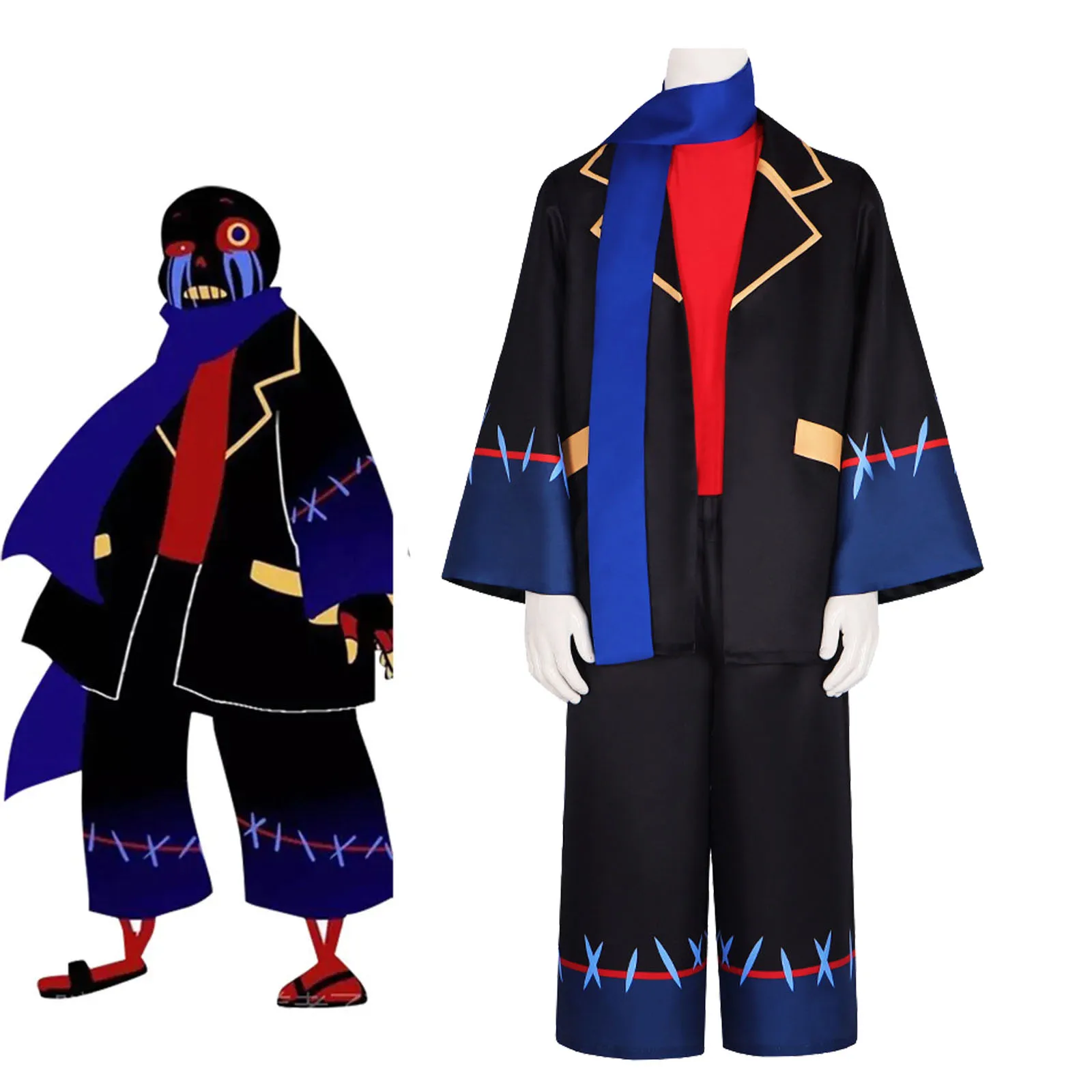 Undertale Error Sans Fan-Made Cosplay Costume for Adults (Unofficial)
