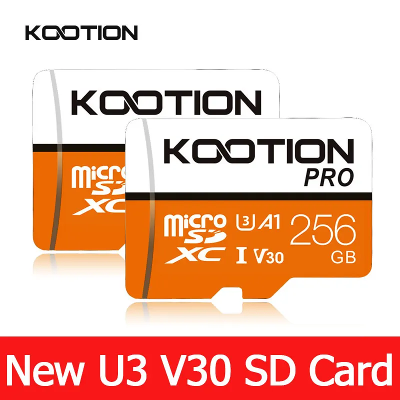 KOOTION T1Pro karta Micro SD 256GB 128GB 64GB karty pamięci Flash V30 U3 C10 Microsd TF wideo 4K karta SDXC do telefonu dron z kamerą - AliExpress 7