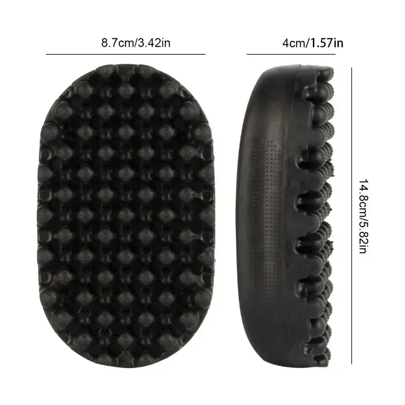 Black Curls Hairdressing Curling Hair Sponge Barbers Styling Dreadlock Massage Cleaning Tools for Men Afro Curl Brush 1