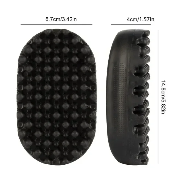 Black Curls Hairdressing Curling Hair Sponge Barbers Styling Dreadlock Massage Cleaning Tools for Men Afro Curl Brush