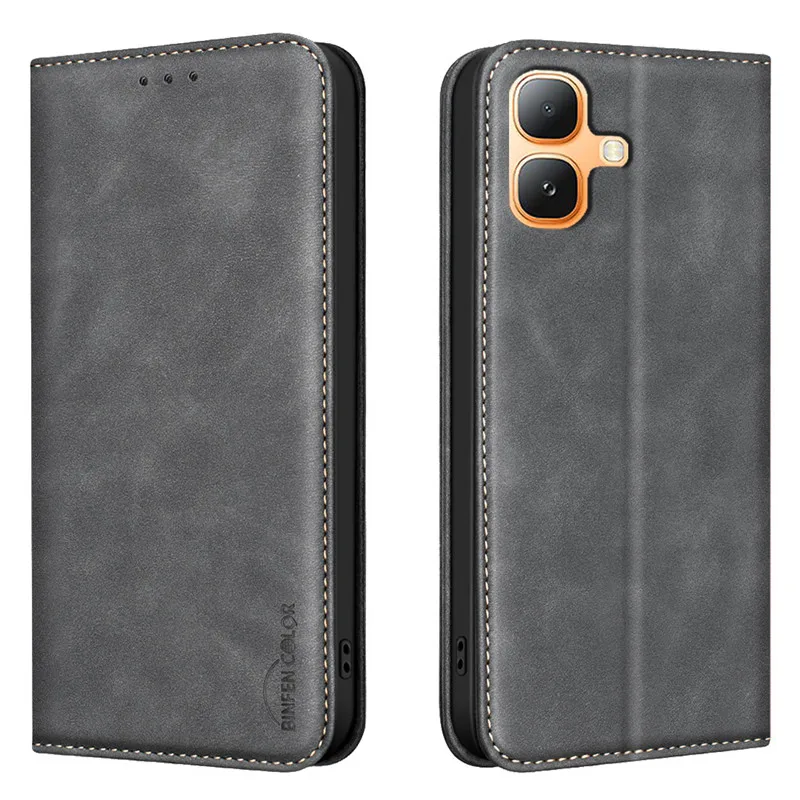 Premium Magnetic Flip Leather Phone Case with Anti-Theft Wallet Cover