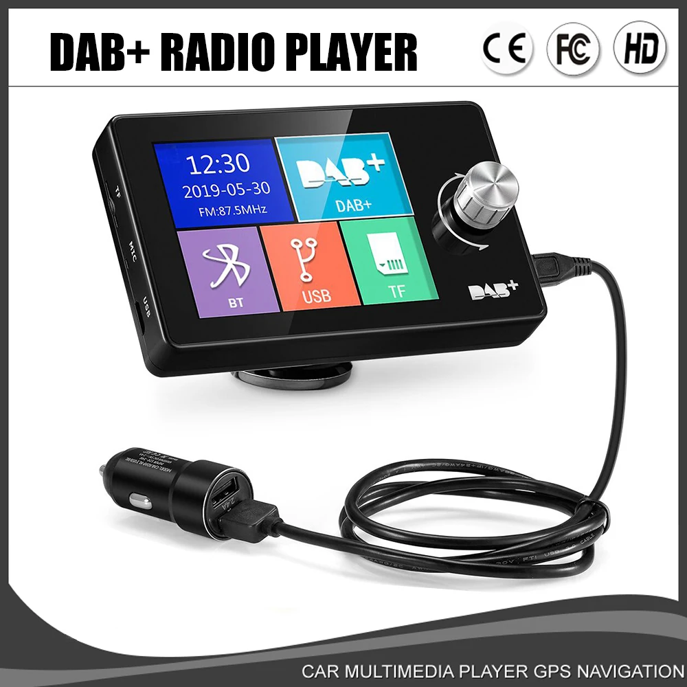 DAB+ Digital Car Radio Inch Screen Bluetooth Video Display FM
