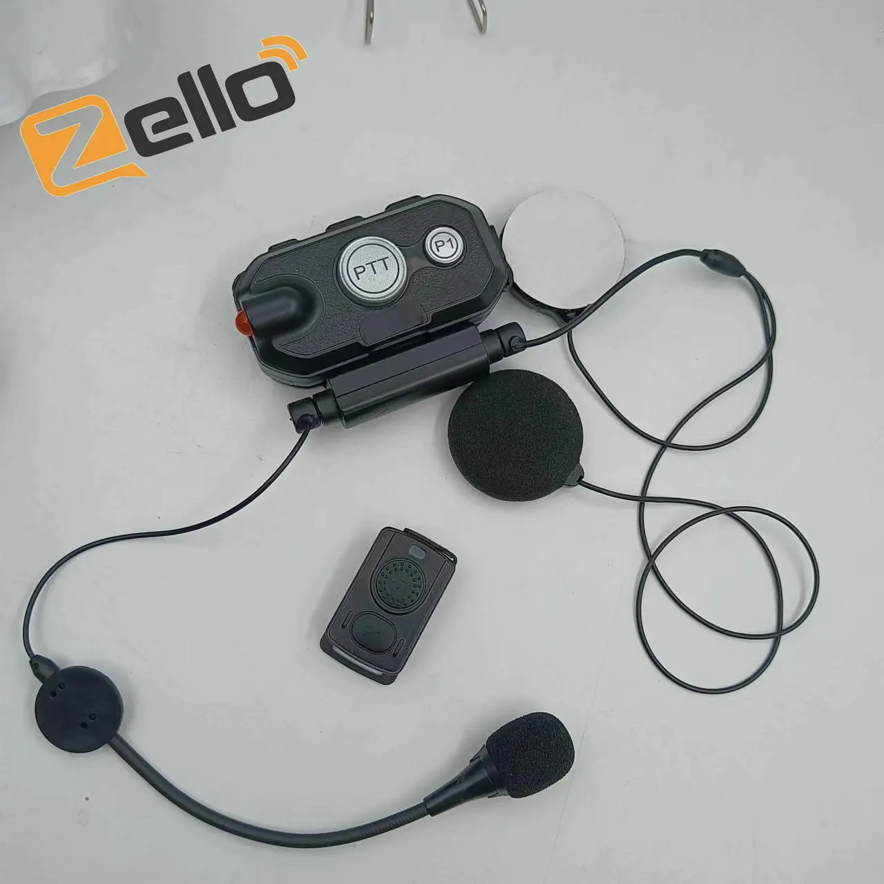 Bluetooth ski helmet headset +wireless PTT for zello walkie talkie Android Universal
