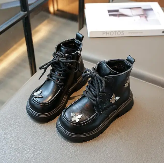 

Winter Baby Girls Boys Snow Boots Warm Outdoor Children Leather Boots Waterproof Kids Plush Fashion Boots Cotton Sport Shoes