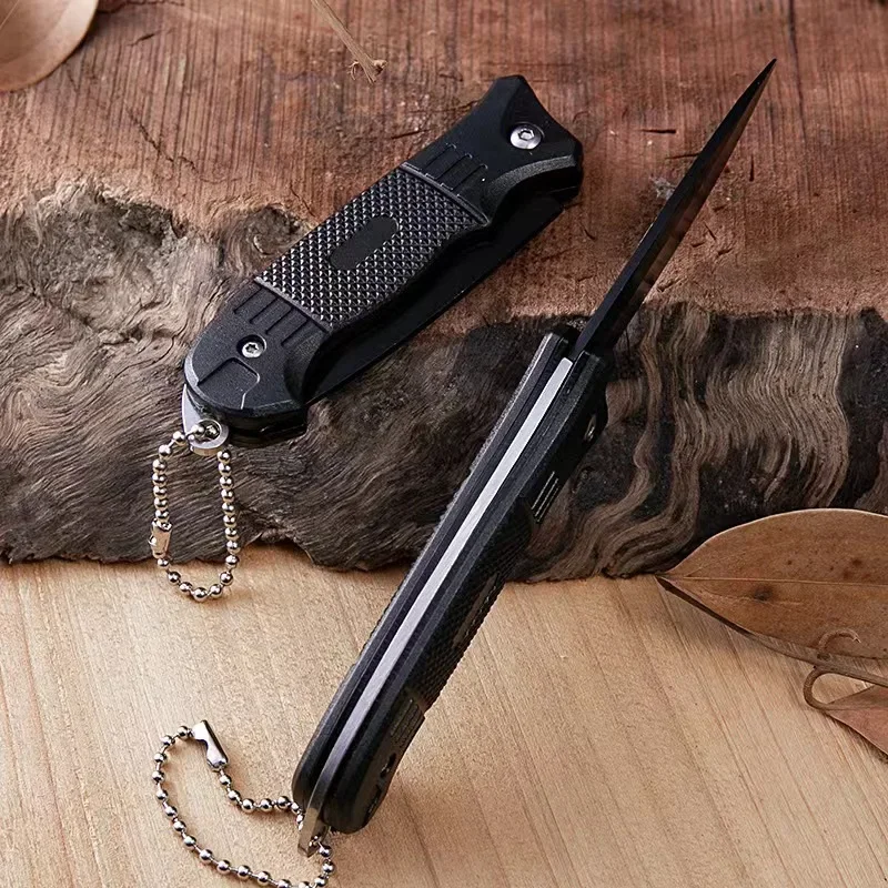 Outdoor stainless steel small knife camping survival folding knife high hardness portable key multifunctional