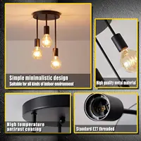 Industrial style restaurant E27 living room ceiling light retro bedroom kitchen corridor staircase countryside pendant light 5