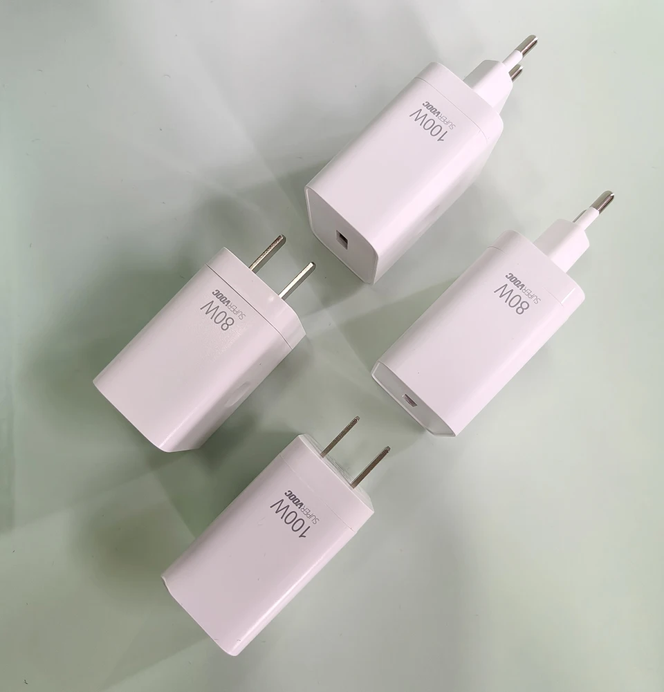 OPPO Supervooc Original 100W/80W Fast Charging Power Adapter (EU/US)