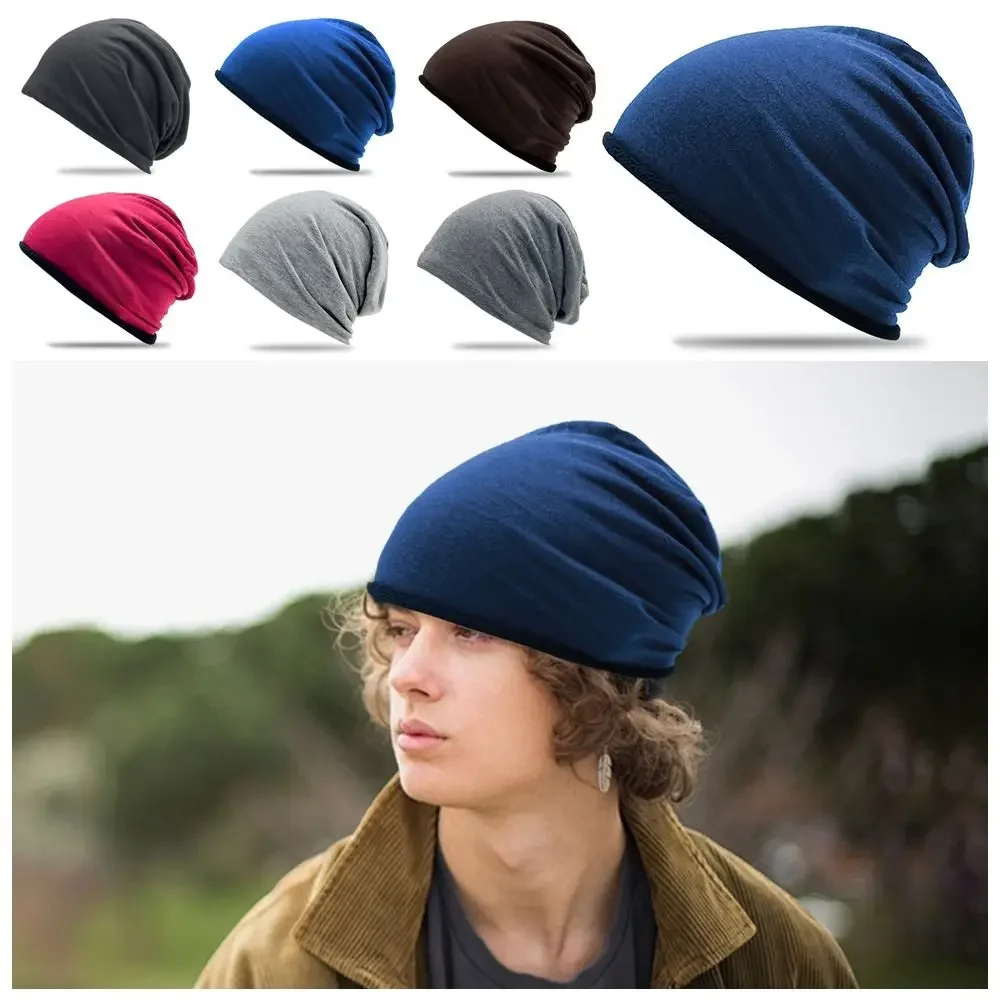 Winter Polar Fleece Beanie Hat Warm Windproof Earmuffs Bicycle Hat Lightweight Slouchy Running Cycling Cap for Men Women