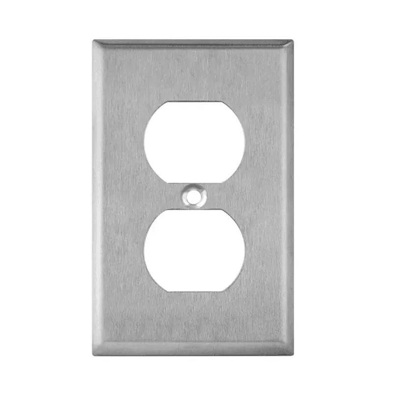 Light Switch Cover Switch Glass Panel American Standard Switch Panel Stainless Steel Socket Cover Decorative Wallboard for Bedroom Industrial Concealed Metal Cover