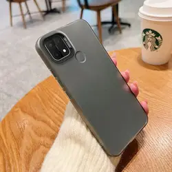 Luxury Metallic Aurora Skin Matte Phone Case Cover for Realme C20A (IMD black)