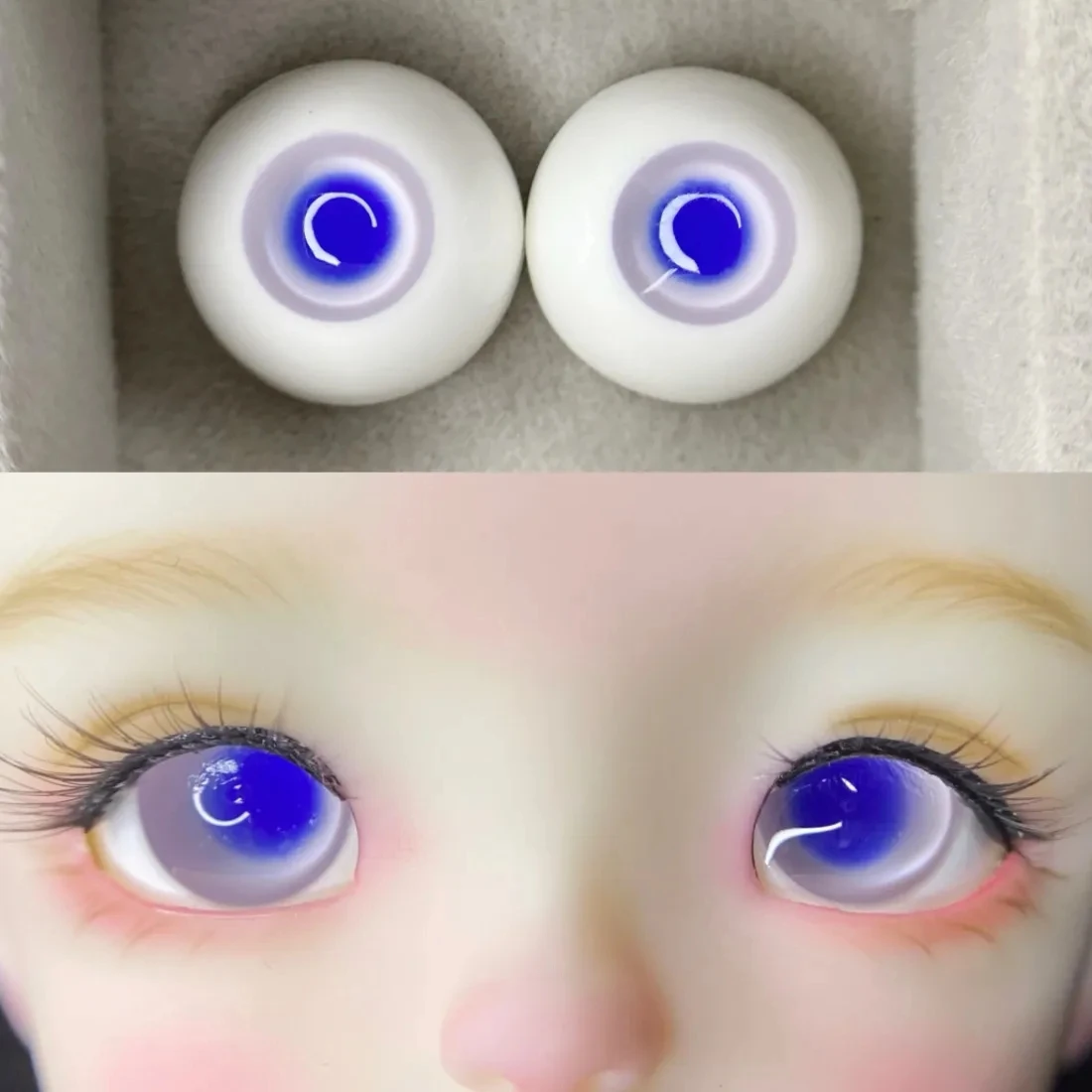 

BJD doll eyeballs are suitable for 1/3 1/4 1/6 size Eyes for toys cute multi-color flashing diamond eye cream doll accessories