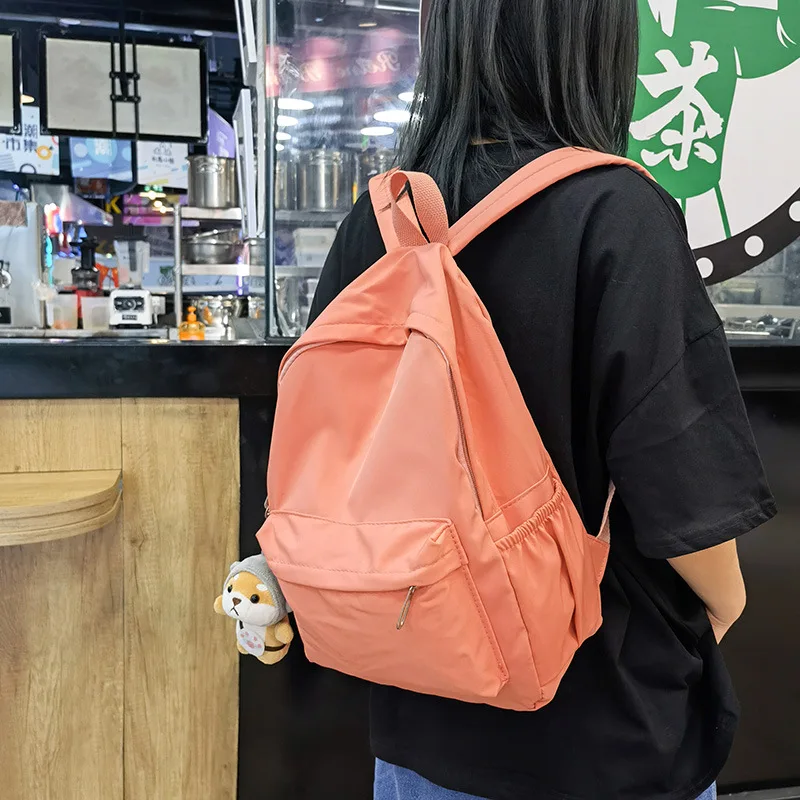 Fashion Backpack Canvas Women Backpack Anti-theft Shoulder Bag New School Bag For Teenager Girls School Backapck Female 4